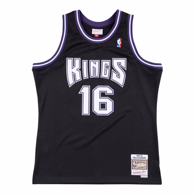 Predrag Stojaković #16 Sacramento Kings 2001-02 Swingman NBA Jersey Black view 1