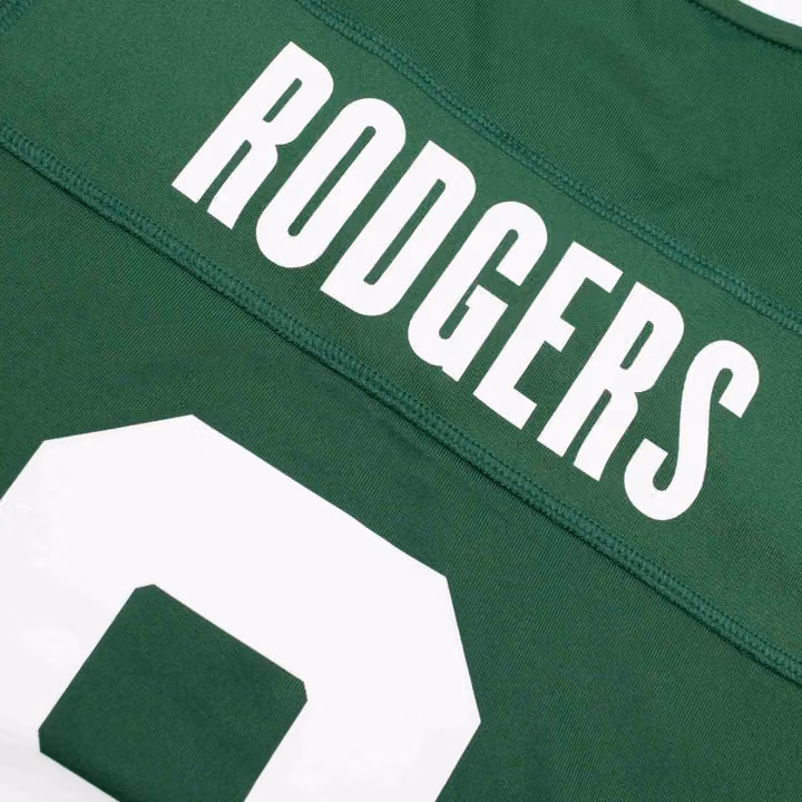 Aaron Rodgers #8 New York Jets Nike Game NFL Jersey Green (WOMEN'S) view 4