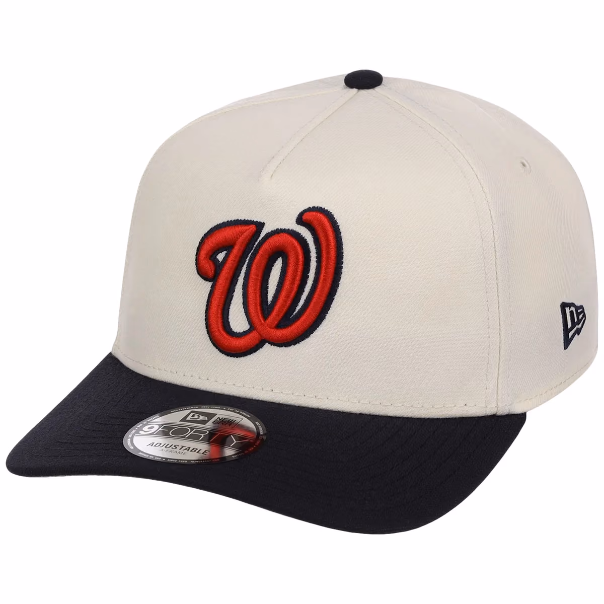 Washington Nationals MLB Chrome OTC New Era 9FORTY A-Frame detail view