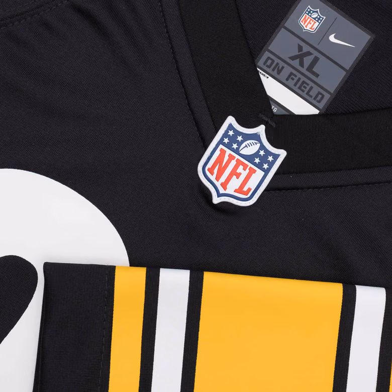 Minkah Fitzpatrick #39 Pittsburgh Steelers Nike Game NFL Football Jersey Black view 5