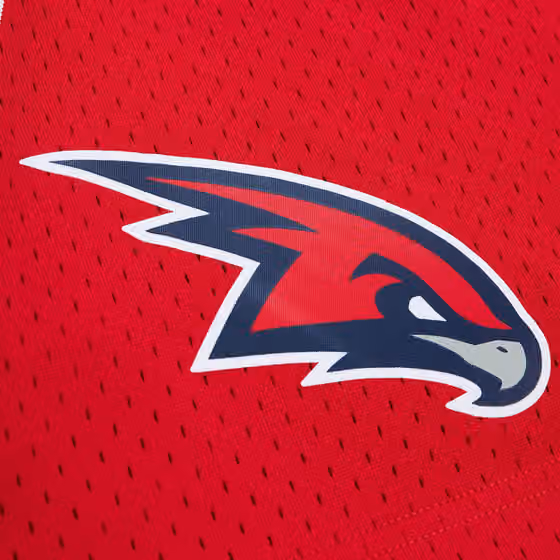Atlanta Hawks 2013-14 Mitchell & Ness Alternate Swingman NBA Shorts Red view 3