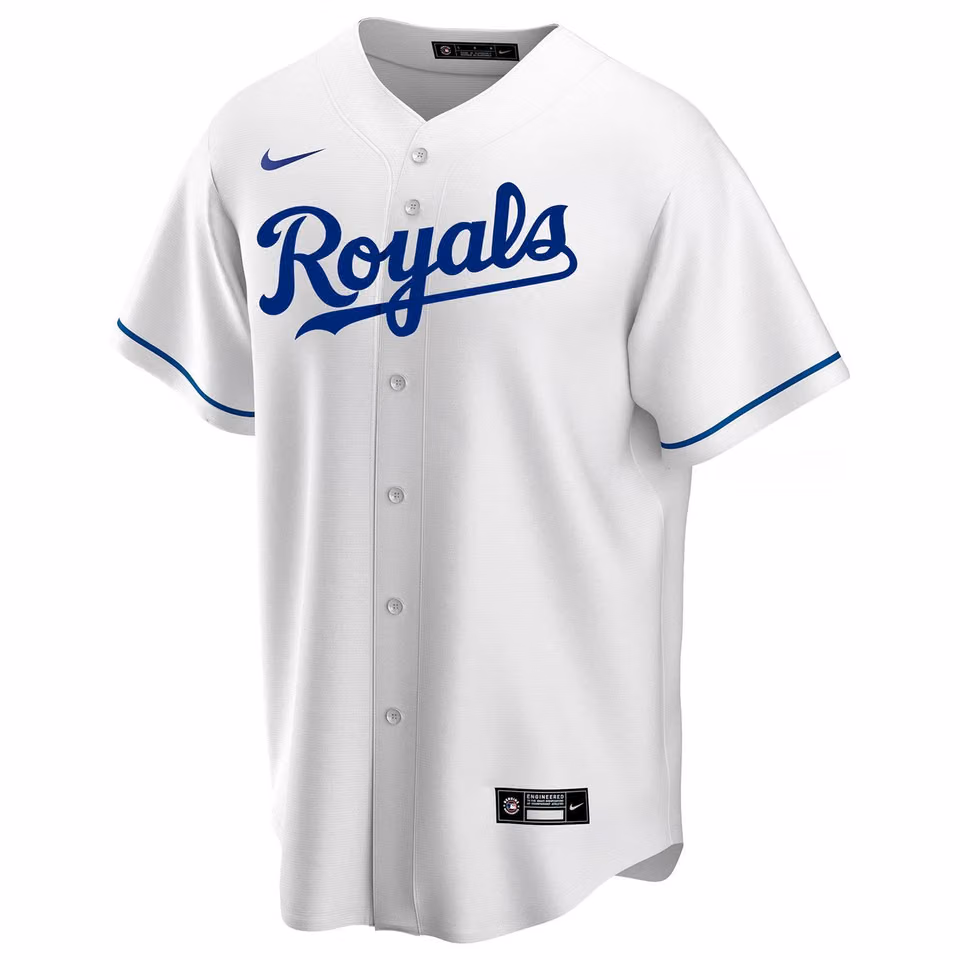 Kansas City Royals Nike MLB Home Jersey White view 1