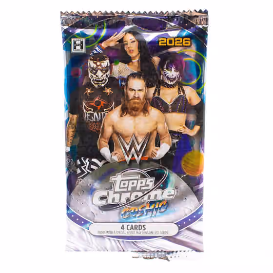 2026 Topps Cosmic Chrome WWE Wrestling Hobby Pack view 1