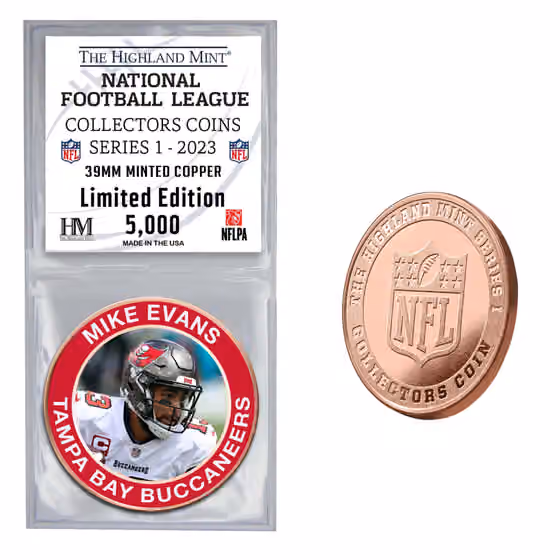 NFL Collectors Coins Series 1 Mike Evans Buffalo Bills Commemorative Coin view 1