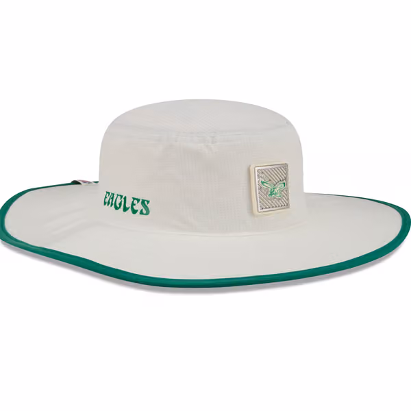 Philadelphia Eagles 2026 NFL Training Camp Historic Logo Panama Flex Bucket Hat Cream/Green product photo