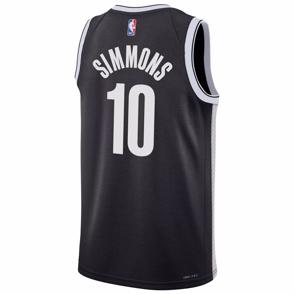 Ben Simmons #10 Brooklyn Nets Nike Icon Swingman NBA Jersey (YOUTH) view 3