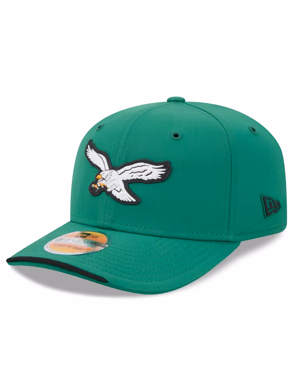 Philadelphia Eagles Historic 2026 NFL Sideline 9SEVENTY Stretch-Snap Cap Green product photo