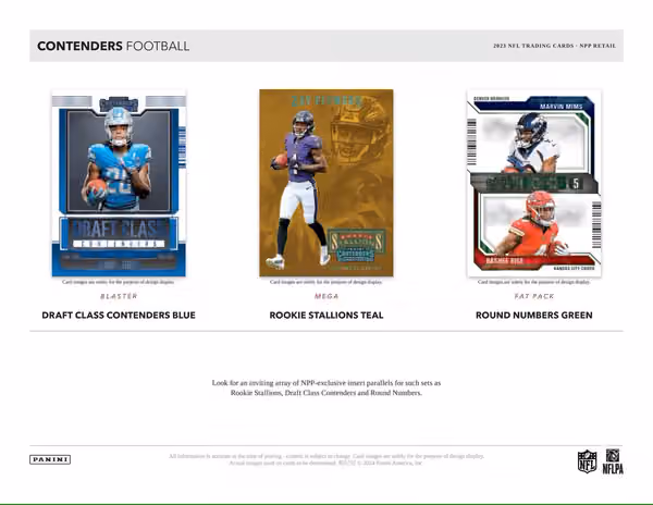2023 Panini Contenders Football NFL Mega Box view 4
