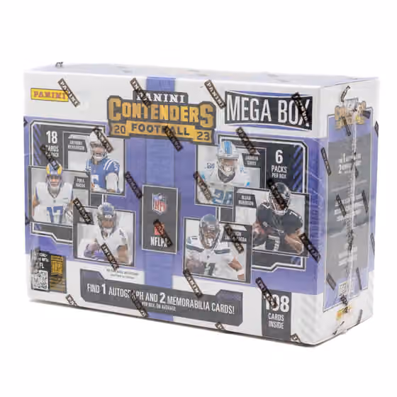 2023 Panini Contenders Football NFL Mega Box view 1