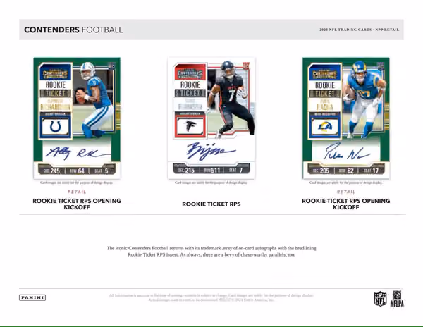 2023 Panini Contenders Football NFL Mega Box view 2
