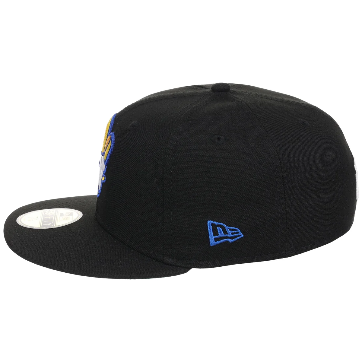 Los Angeles Rams NFL Black Dome New Era 59FIFTY detail view