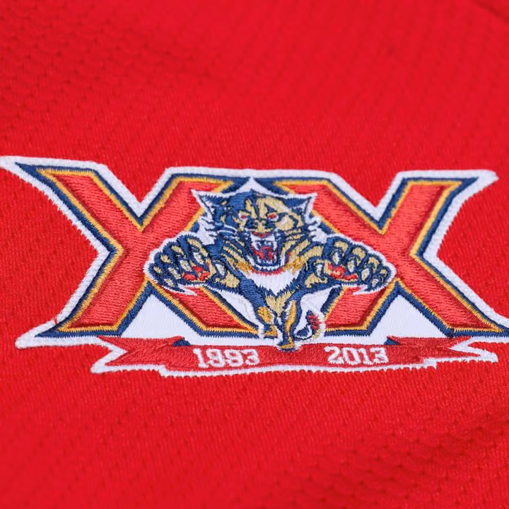 Aleksander Barkov #16 Florida Panthers 2013-14 Premium Power Play NHL Jersey Red view 4