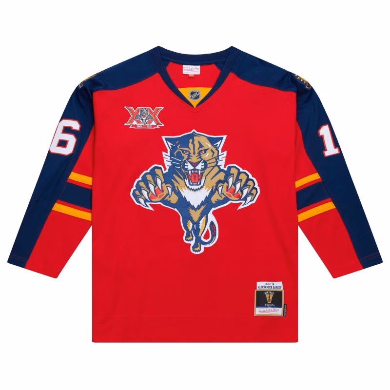 Aleksander Barkov #16 Florida Panthers 2013-14 Premium Power Play NHL Jersey Red view 2