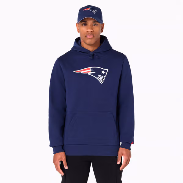 New England Patriots Logo Hoodie NFL Sweatshirt Navy view 1