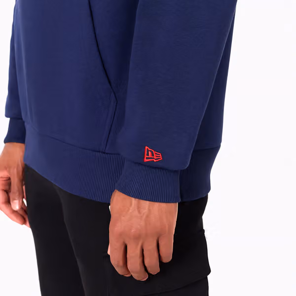 New England Patriots Logo Hoodie NFL Sweatshirt Navy view 4