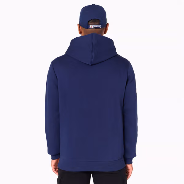 New England Patriots Logo Hoodie NFL Sweatshirt Navy view 2