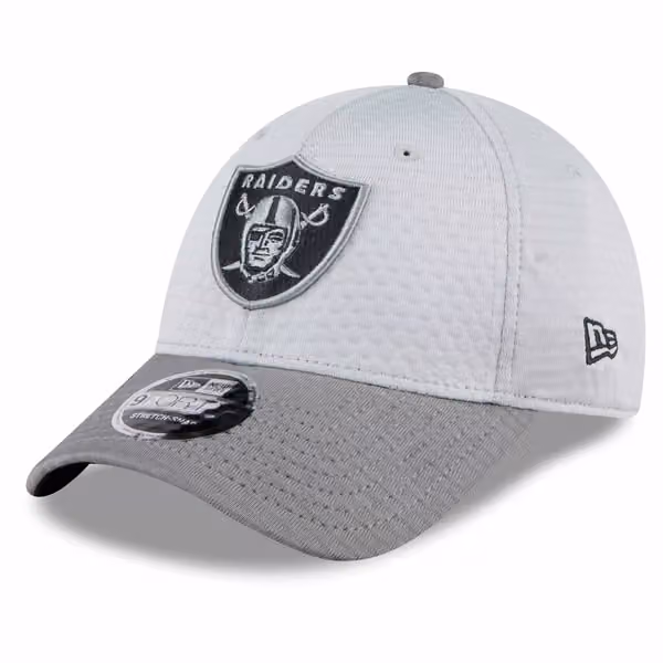 Las Vegas Raiders 2024 NFL Training Camp New Era Stretch-Snap 9FORTY Cap Gray product photo