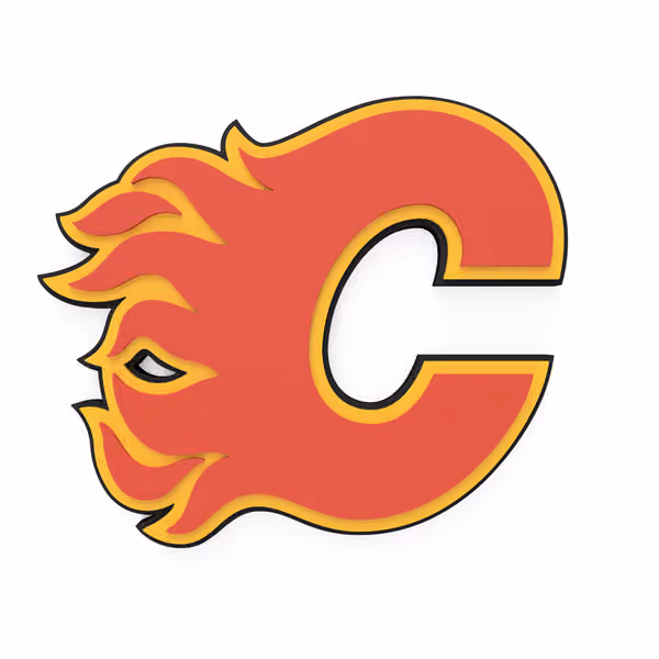 Calgary Flames NHL 3D Foam Logo Wall Sign view 1