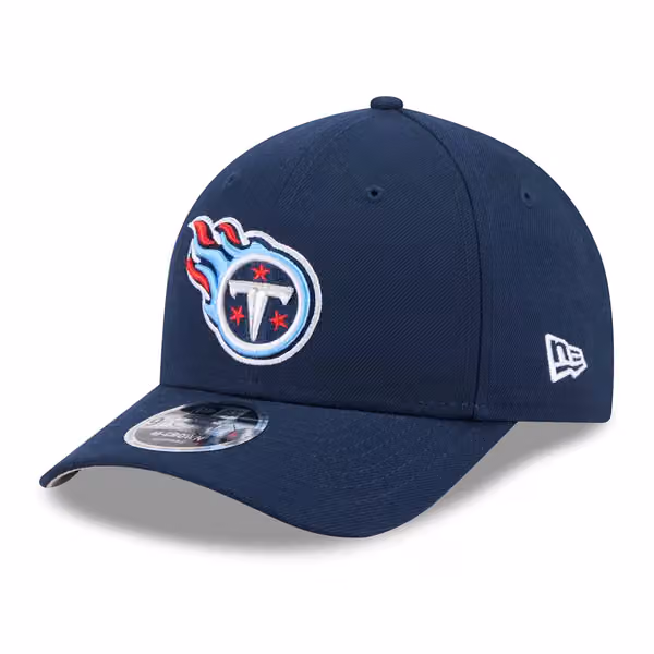 Tennessee Titans NFL Team Logo New Era 9FORTY M-Crown Snapback Cap Navy product photo