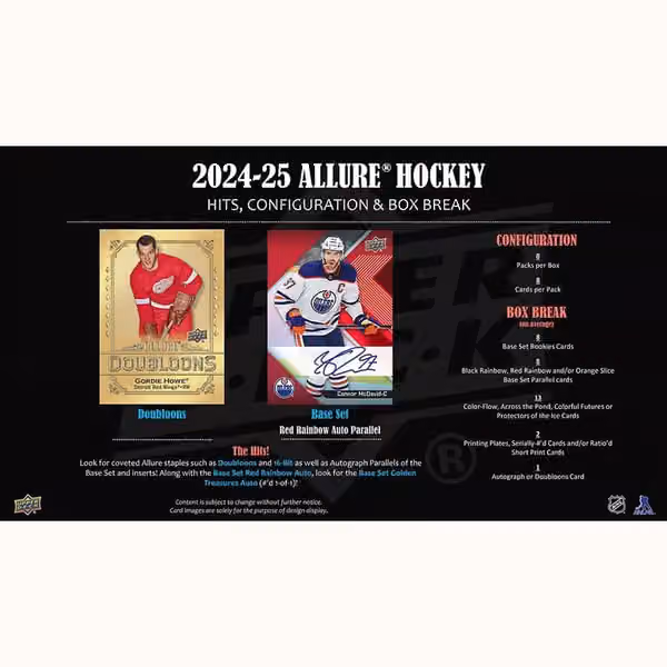 2024/25 Upper Deck Allure Hockey NHL Hobby Box view 5