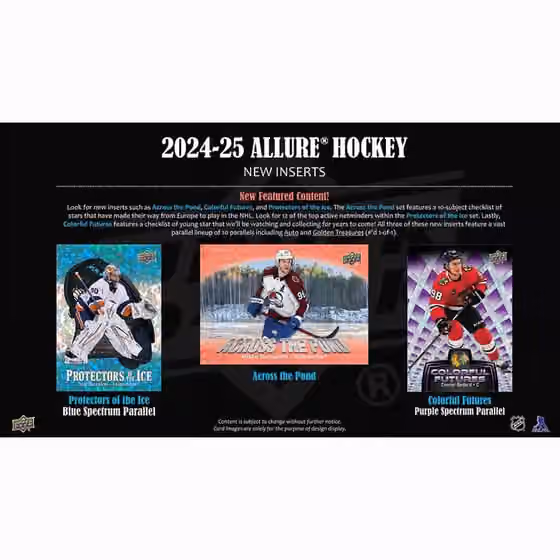 2024/25 Upper Deck Allure Hockey NHL Hobby Box view 4