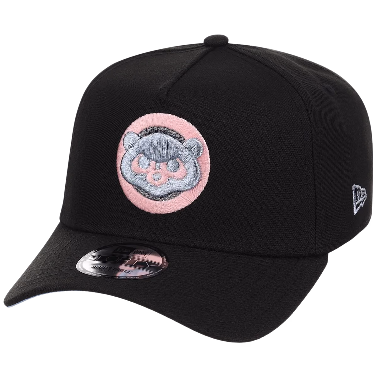 Chicago Cubs MLB Pewter Skies New Era 9FORTY A-Frame detail view