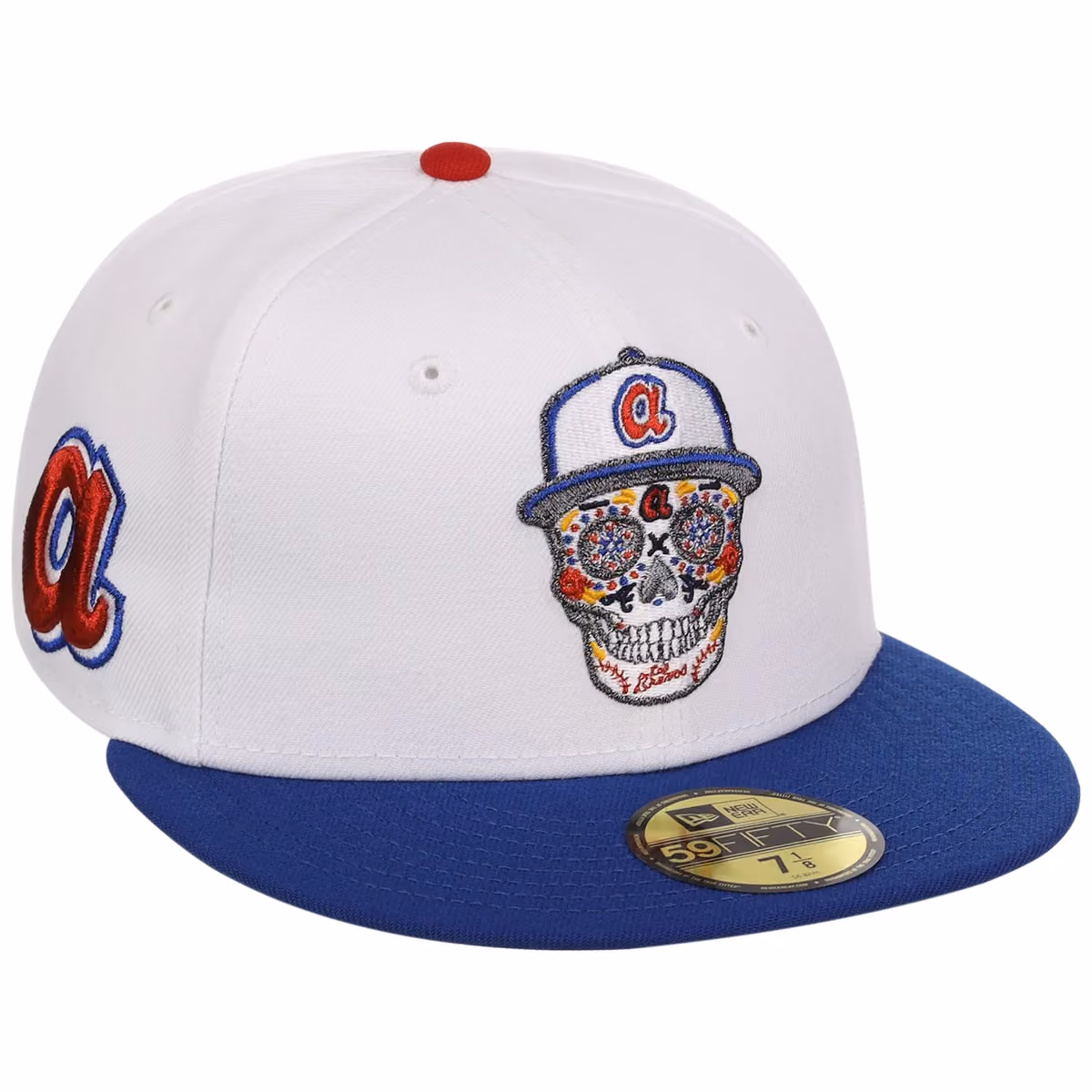 Atlanta Braves Skull Atlanta Crown the City New Era 59FIFTY front view