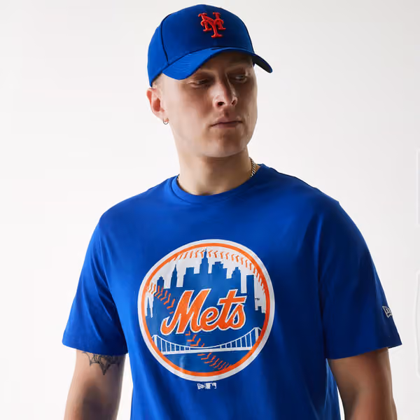New York Mets Team Logo New Era MLB T-Shirt Blue view 5