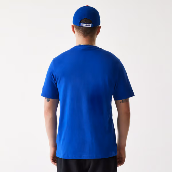 New York Mets Team Logo New Era MLB T-Shirt Blue view 2