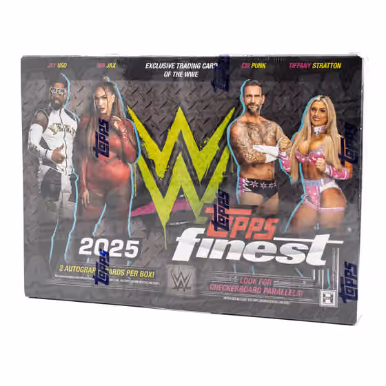 2025 Topps Finest WWE Hobby Box view 1