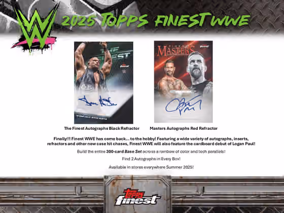 2025 Topps Finest WWE Hobby Box view 2