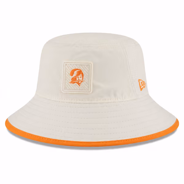 Tampa Bay Buccaneers Historic 2026 NFL Training Camp Stretch Bucket Hat Cream/Orange product photo