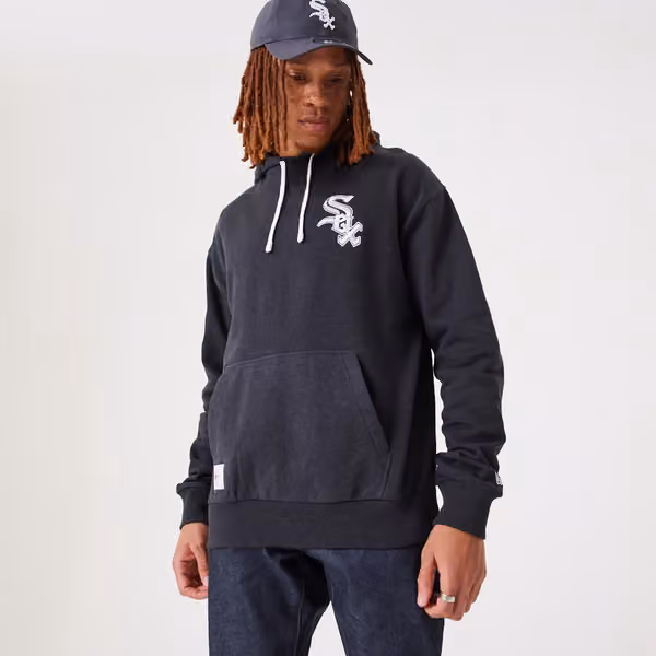 Chicago White Sox Heritage New Era MLB Hoodie Heather view 6