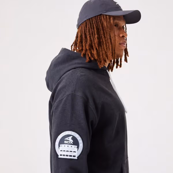 Chicago White Sox Heritage New Era MLB Hoodie Heather view 5