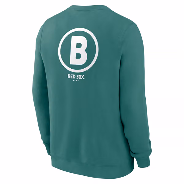 Boston Red Sox City Connect 2-Hit Club Crew Pullover Green view 3