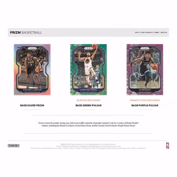 2020/21 Panini Prizm Basketball NBA Retail Box view 5