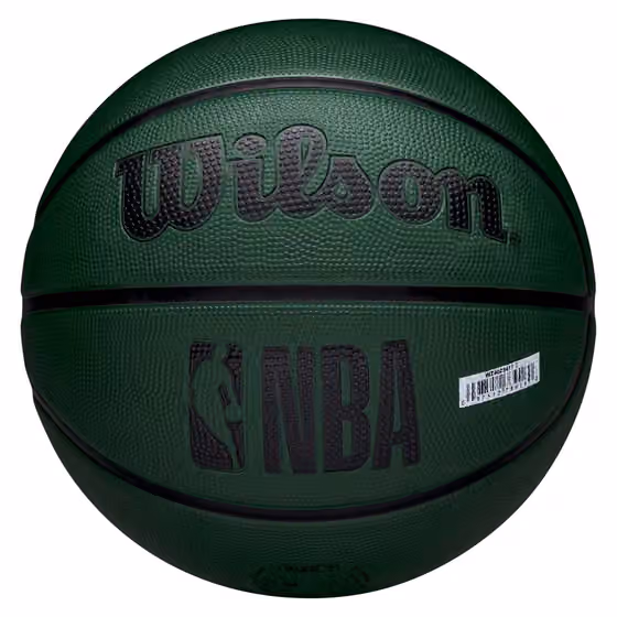 Milwaukee Bucks Solid Wilson NBA Basketball Green (Size 5) view 6