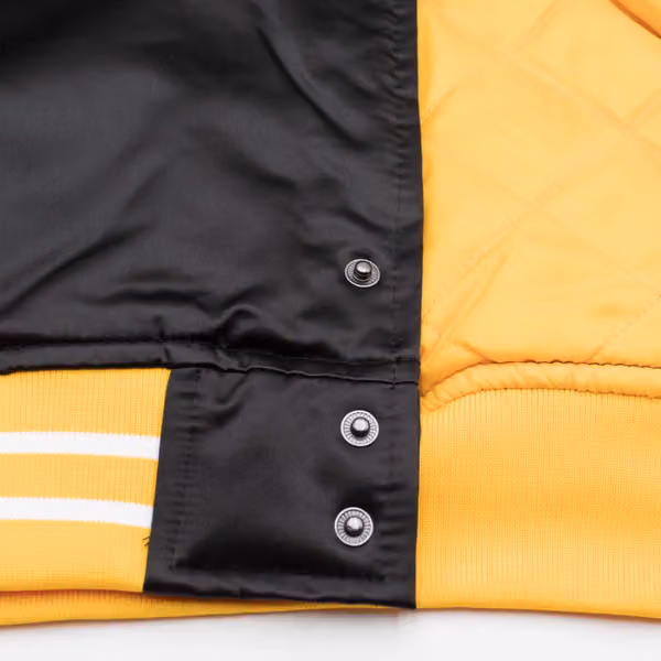 Pittsburgh Penguins Heavyweight Satin Mitchell & Ness NHL Jacket Black view 5