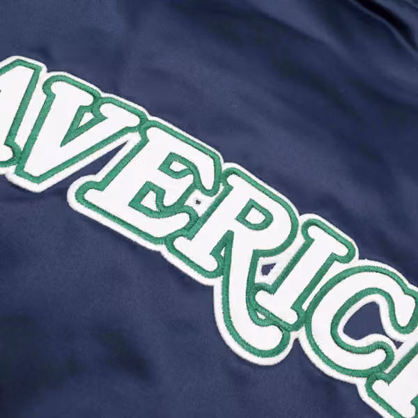 Dallas Mavericks Mitchell & Ness Heavyweight Satin NBA Jacket view 5