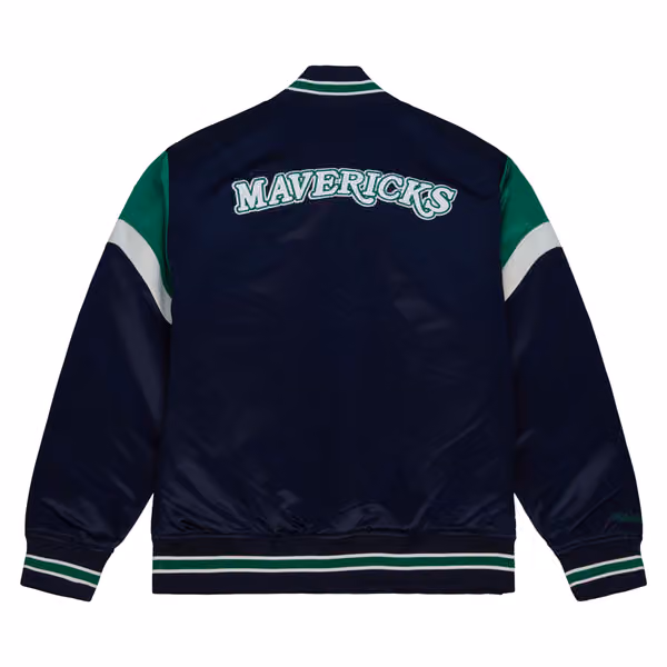 Dallas Mavericks Mitchell & Ness Heavyweight Satin NBA Jacket view 2