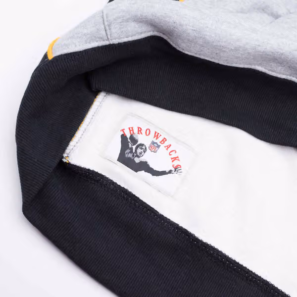 Pittsburgh Steelers Pinnacle Mitchell & Ness NFL Heavyweight Fleece Hoodie view 6