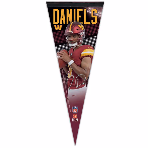 Jayden Daniels Washington Commanders Player Premium WinCraft NFL Pennant view 1