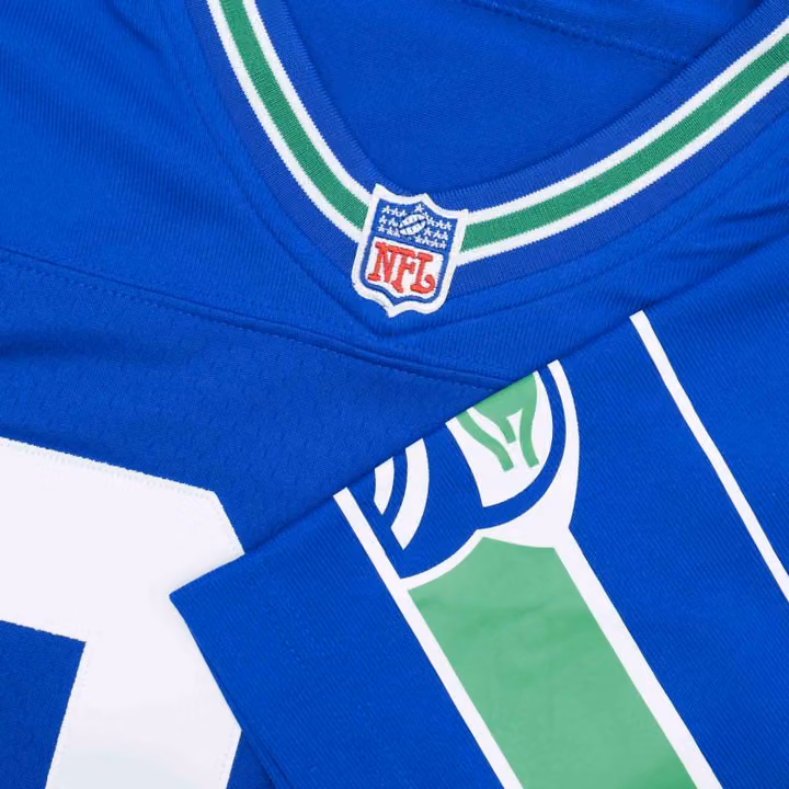 Shaun Alexander #37 Seattle Seahawks 2000 Legacy Throwback NFL Jersey Blue view 4