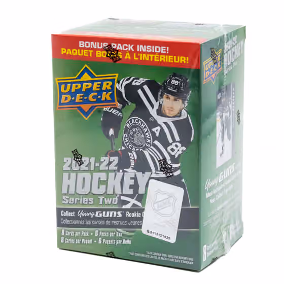 2021/22 Upper Deck Series 2 NHL Hockey BLASTER Box view 1