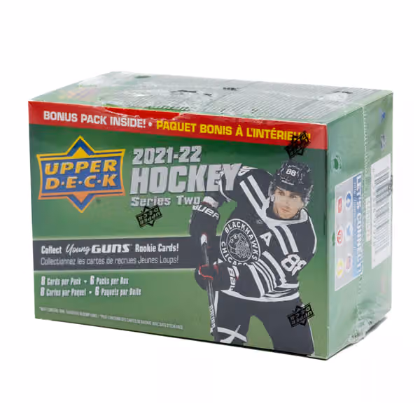 2021/22 Upper Deck Series 2 NHL Hockey BLASTER Box view 2