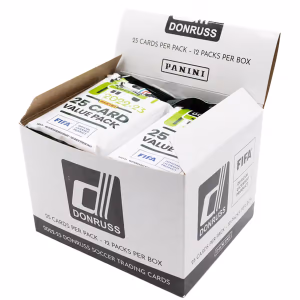 2022/23 Panini Donruss Soccer (Fußball) Fat-Pack Box view 2