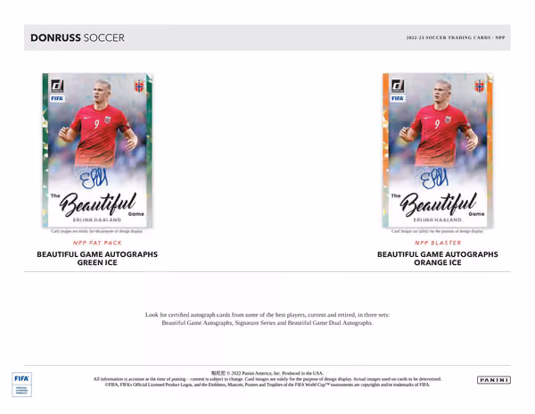 2022/23 Panini Donruss Soccer (Fußball) Fat-Pack Box view 5