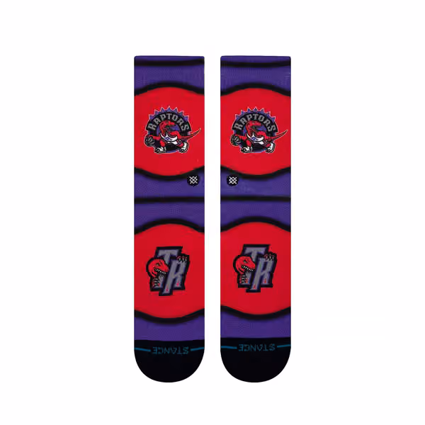 Toronto Raptors Classic Mini Ball Stance Crew Socks view 2