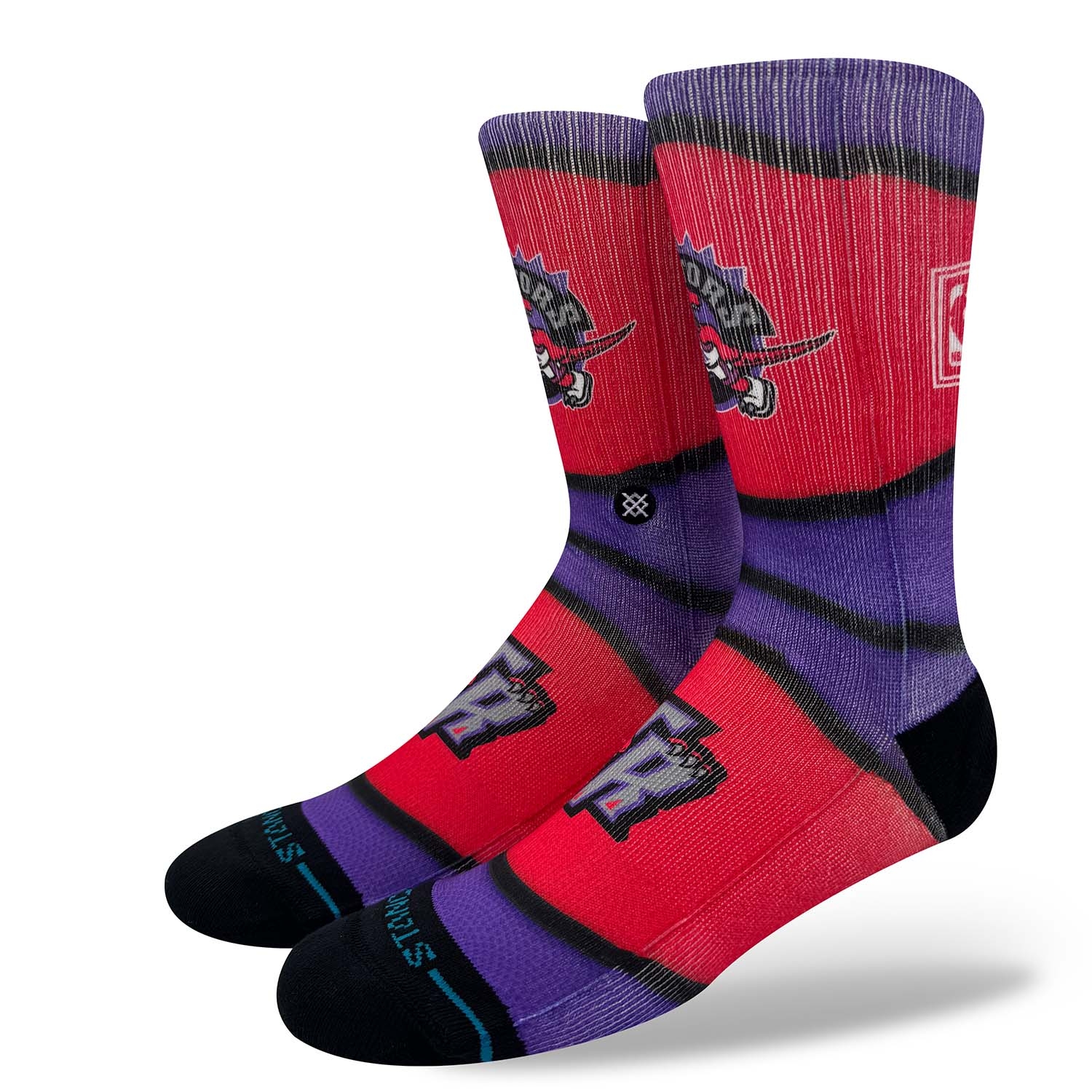 Toronto Raptors Classic Mini Ball Stance Crew Socks view 1