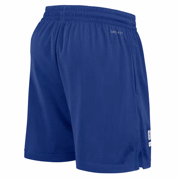 New York Giants 2024 NFL Sideline Mesh Nike Dri-FIT Shorts Blue view 2